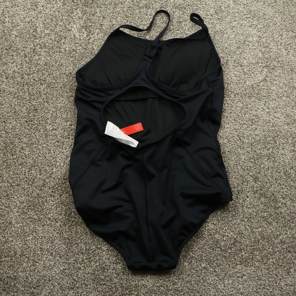 Baleaf‎ Swimsuit Womens 40 Black One Piece UPF 50+ Athletic Back Swimwear